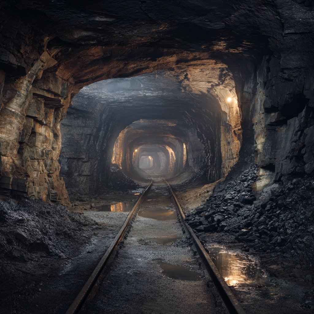 Underground mine tunnel